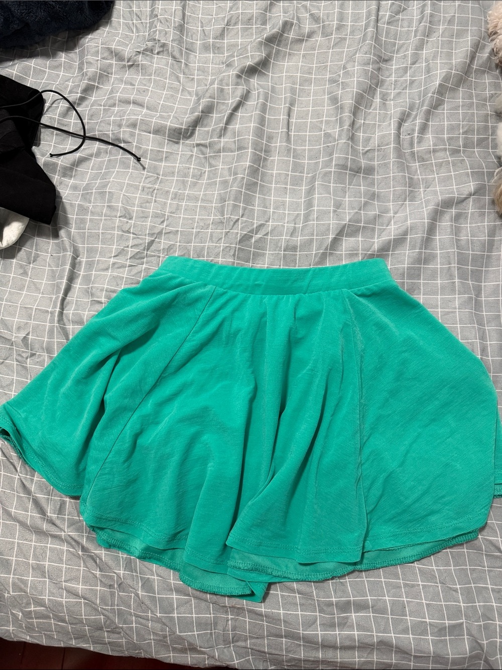 Ambiance Apparel Teal Circle Skirt